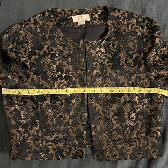 Vintage Ann Taylor Loft Brocade Dress & Jacket Set - Picture 8 of 11